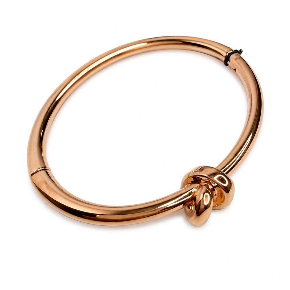 The Limited Rose Gold Love Knot Bangle Bracelet Magnetic Closure NWT
